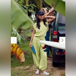 Free People Throw and Go Onsie in Key Lime